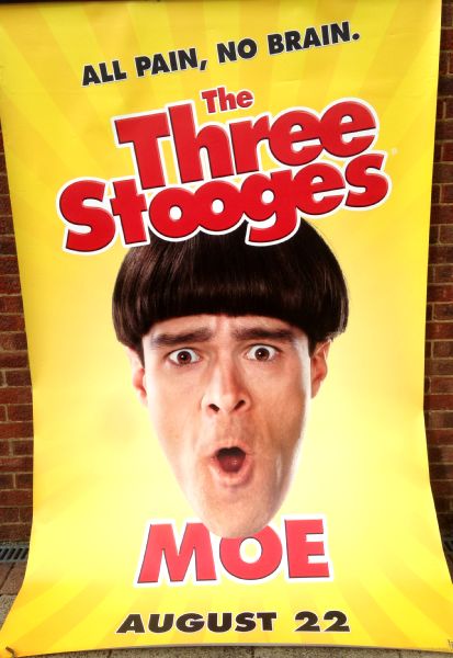 Cinema Banner: THREE STOOGES, THE 2012 (Moe) Farrelly Brothers Sean Hayes Cinema Banner: THREE STOOGES, THE 2012 (Moe) Farrelly Brothers Sean Hayes