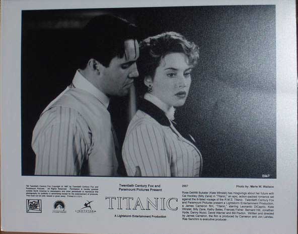 TITANIC: B/W Still (Zane & Winslett) TITANIC: B/W Still (Zane & Winslett)