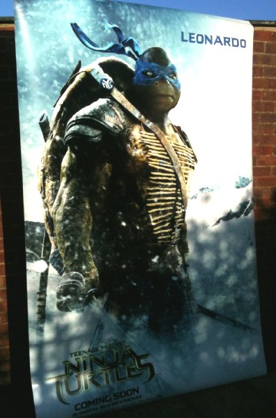 Cinema Banner: TEENAGE MUTANT NINJA TURTLES 2014 (Leonardo) Megan Fox Will Arnet