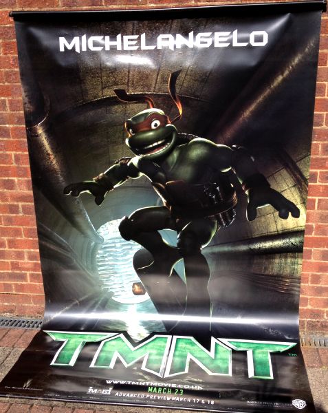 Cinema Banner: TNMT 2007 (Michaelangelo) Sarah Michelle Gellar Chris Evans