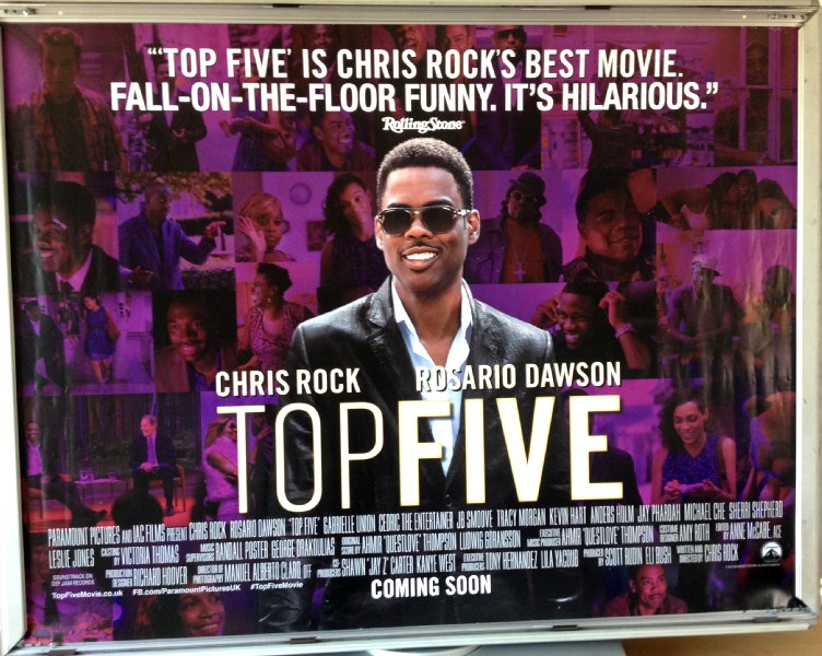 Cinema Poster: TOP FIVE 2015 (Quad) Chris Rock Rosario Dawson Gabrielle Union
