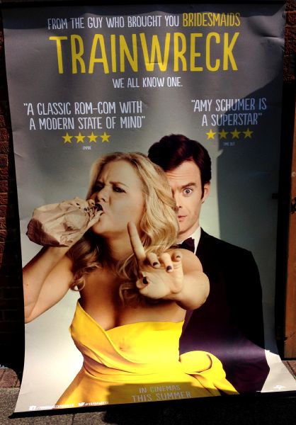 Cinema Banner: TRAINWRECK 2015 Amy Schumer Bill Hader Brie Larson Judd Apatow