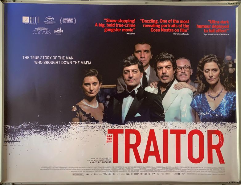 Cinema Poster: TRAITOR, THE 2019 (Quad) aka Il traditore Pierfrancesco Favino Cinema Poster: TRAITOR, THE 2019 (Quad) aka Il traditore Pierfrancesco Favino