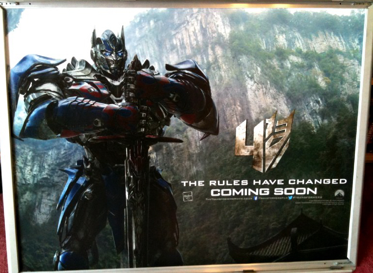 TRANSFORMERS AGE OF EXTINCTION: Optimus Prime UK Quad Film Poster TRANSFORMERS AGE OF EXTINCTION: Optimus Prime UK Quad Film Poster