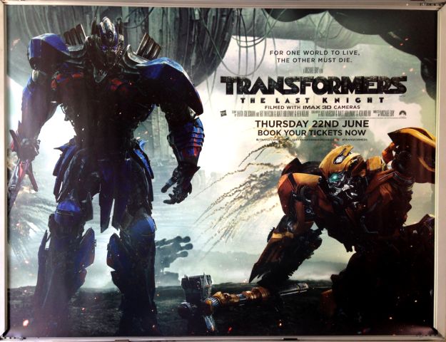 Cinema Poster: TRANSFORMERS THE LAST KNIGHT 2017 (Main Quad) Mark Wahlberg