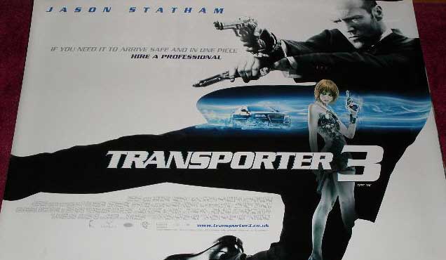 TRANSPORTER 3: Main UK Quad Film Poster