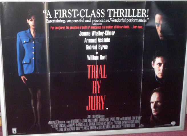 TRIAL BY JURY: UK Quad Film Poster TRIAL BY JURY: UK Quad Film Poster