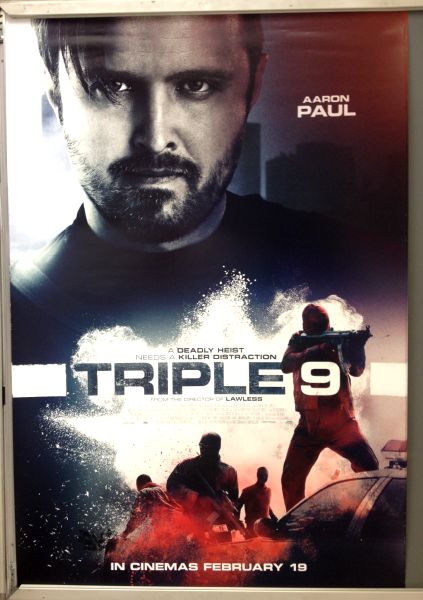 Cinema Poster: TRIPLE 9 2016 (Aaron Paul One Sheet) Norman Reedus Casey Affleck