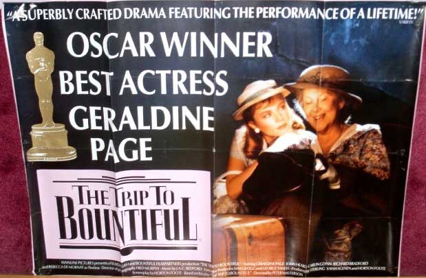 TRIP TO BOUNTIFUL, THE: UK Quad Film Poster TRIP TO BOUNTIFUL, THE: UK Quad Film Poster