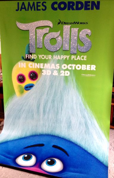 Cinema Banner: TROLLS 2016 (Biggie) James Corden Anna Kendrick