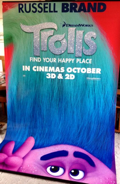 Cinema Banner: TROLLS 2016 (Creek) Russell Brand Anna Kendrick