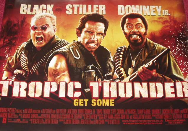 TROPIC THUNDER: Main UK Quad Film Poster