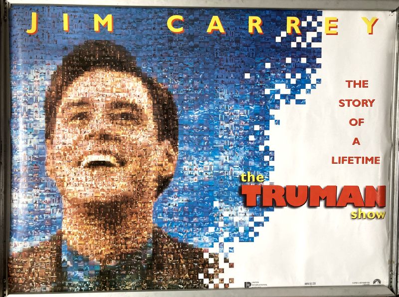 Cinema Poster: TRUMAN SHOW, THE 1998 (Advance Quad) Jim Carrey Laura Linney