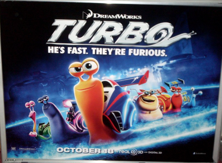 TURBO: Advance UK Quad Film Poster