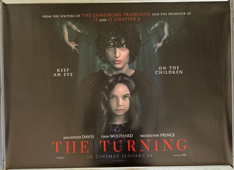 Cinema Poster: TURNING, THE 2020 (Quad) Mackenzie Davis Finn Wolfhard 