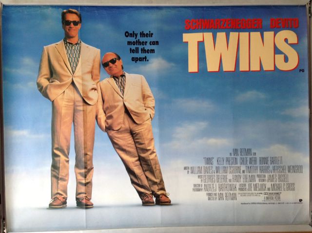 Cinema Poster: TWINS 1989 (Quad) Arnold Schwarzenegger Danny DeVito