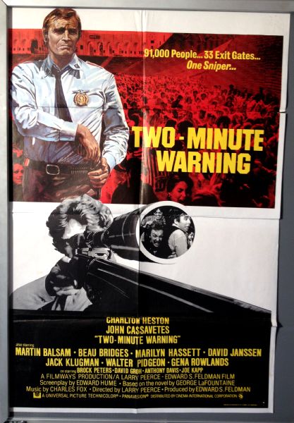 Cinema Poster: TWO-MINUTE WARNING 1976 (One Sheet) Cinema Poster: TWO-MINUTE WARNING 1976 (One Sheet)