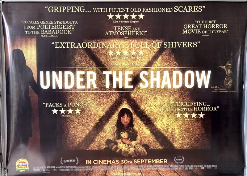 Cinema Poster: UNDER THE SHADOW 2016 (Quad) Narges Rashidi Bobby Naderi