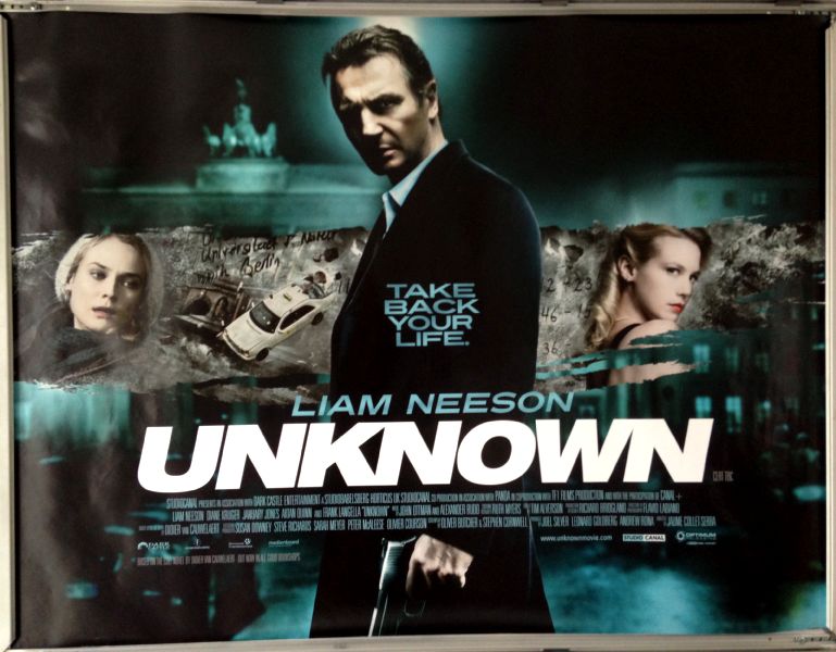 Cinema Poster: UNKNOWN 2011 (Quad) Liam Neeson Diane Kruger Cinema Poster: UNKNOWN 2011 (Quad) Liam Neeson Diane Kruger