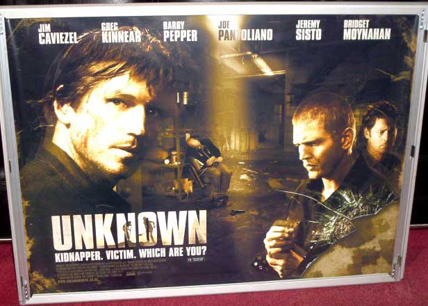 UNKNOWN: Main UK Quad Film Poster UNKNOWN: Main UK Quad Film Poster
