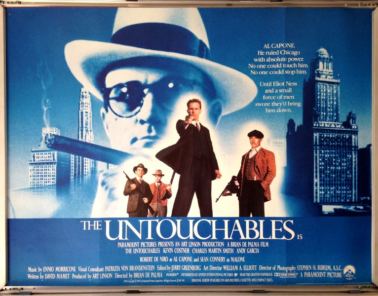 UNTOUCHABLES, THE: UK Quad Film Poster UNTOUCHABLES, THE: UK Quad Film Poster