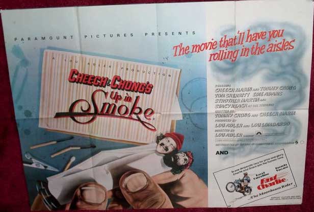 UP IN SMOKE: Main UK Quad Film Poster