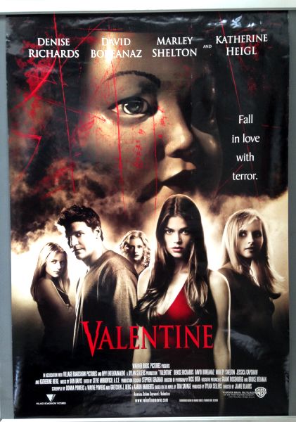 Cinema Poster: VALENTINE 2001 (One Sheet) Denise Richards David Boreanaz Cinema Poster: VALENTINE 2001 (One Sheet) Denise Richards David Boreanaz