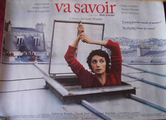 Cinema Poster: VA SAVOIR? aka WHO KNOWS? 2001 (Quad) Jeanne Balibar