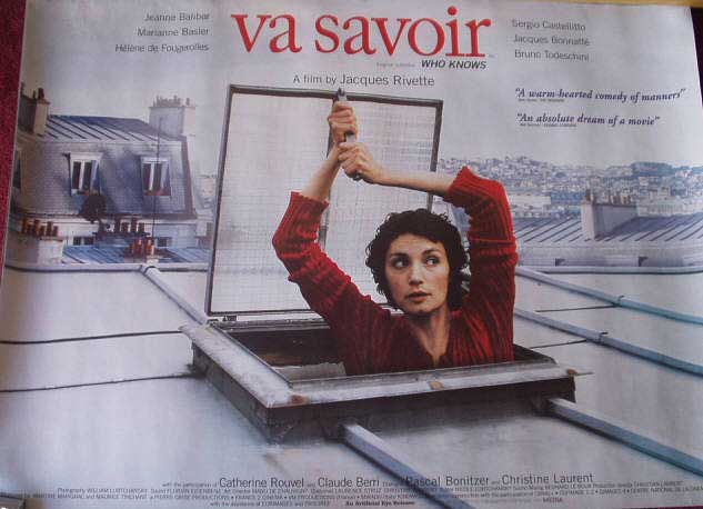 Cinema Poster: VA SAVOIR? aka WHO KNOWS? 2001 (Quad) Jeanne Balibar Cinema Poster: VA SAVOIR? aka WHO KNOWS? 2001 (Quad) Jeanne Balibar