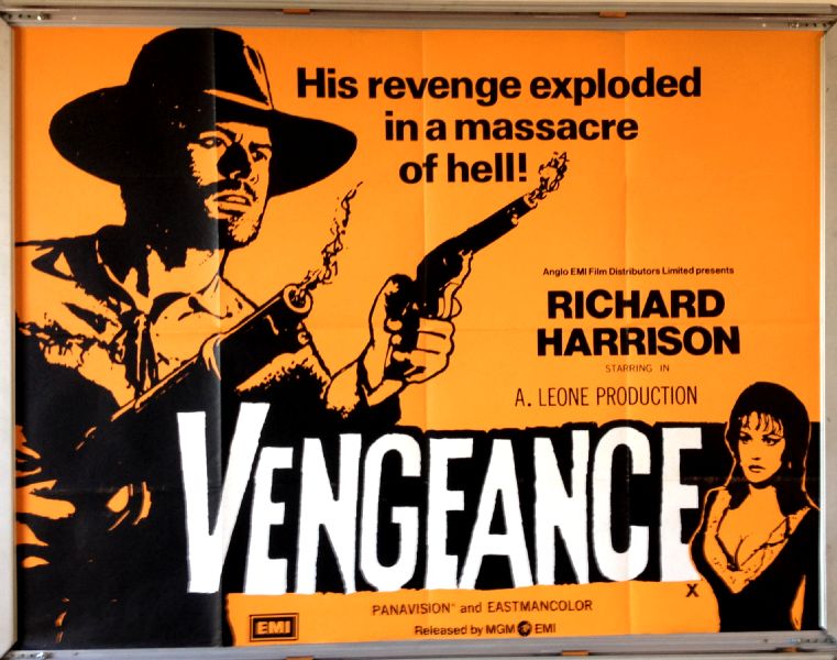 Cinema Poster: VENGEANCE 1968 (Quad) Richard Harrison Claudio Camaso Cinema Poster: VENGEANCE 1968 (Quad) Richard Harrison Claudio Camaso