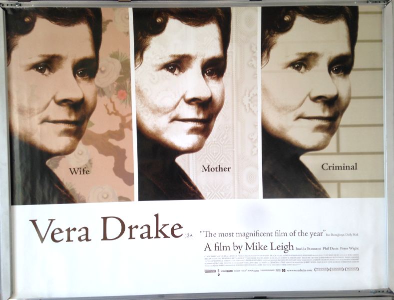 Cinema Poster: VERA DRAKE 2004 (Quad) Imelda Staunton Richard Graham Mike Leigh