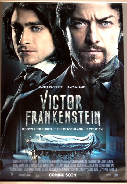 Cinema Poster: VICTOR FRANKENSTEIN 2015 (Advance One Sheet) Daniel Radcliffe James McAvoy