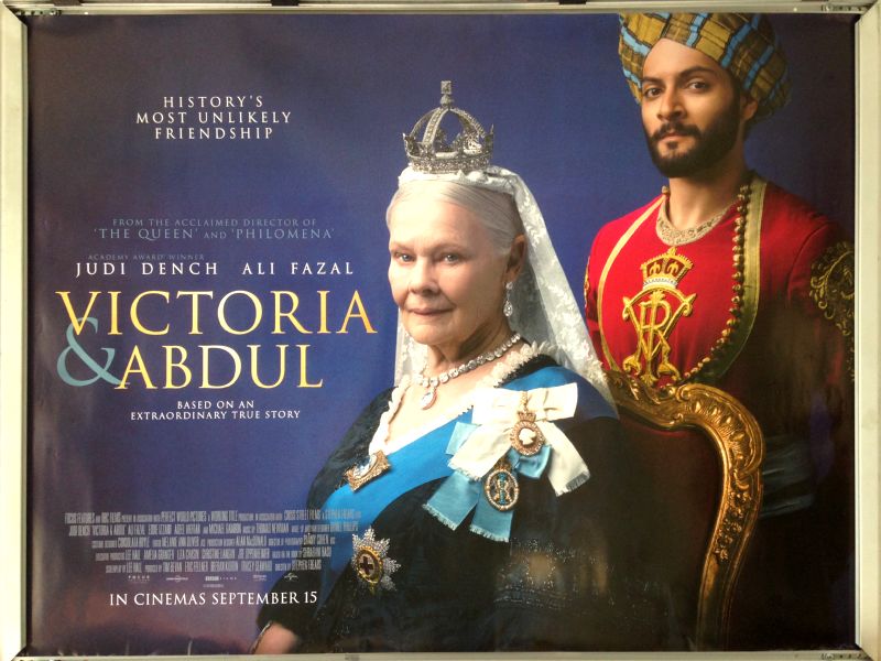 Cinema Poster: VICTORIA & ABDUL 2017 (Quad) Judi Dench Ali Fazal Tim Pigott-Smith 