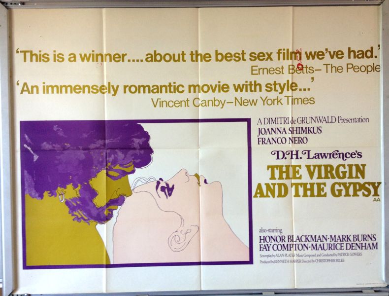 Cinema Poster: VIRGIN AND THE GYPSY, THE 1970 (Quad) Franco Nero Cinema Poster: VIRGIN AND THE GYPSY, THE 1970 (Quad) Franco Nero
