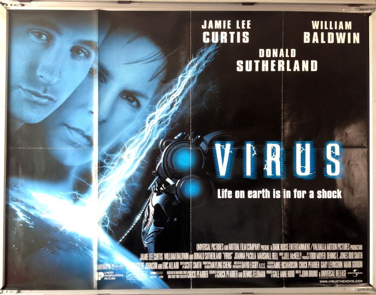 Cinema Poster: VIRUS 1999 (Quad) Jamie Lee Curtis Donald Sutherland Cinema Poster: VIRUS 1999 (Quad) Jamie Lee Curtis Donald Sutherland