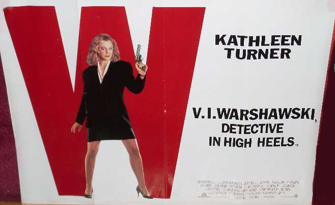 V.I. WARSHAWSKI: UK Quad Film Poster