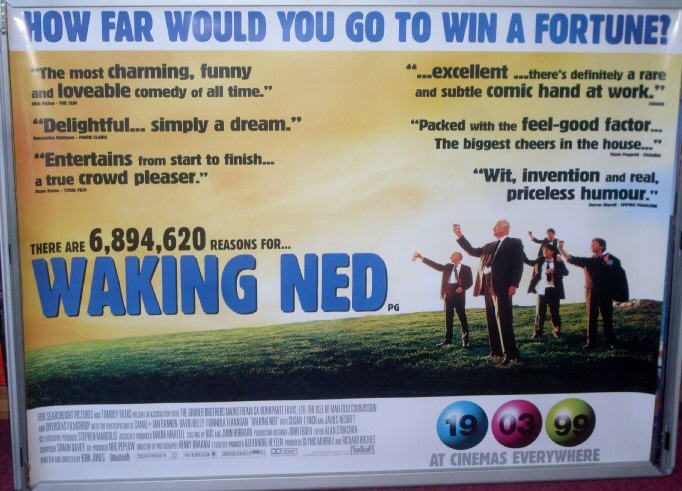 WAKING NED: Review UK Quad Film Poster WAKING NED: Review UK Quad Film Poster