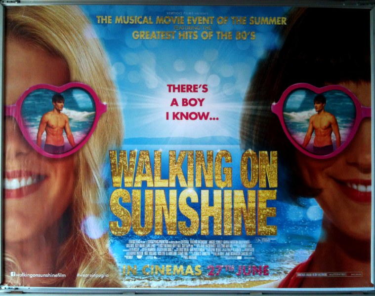 WALKING ON SUNSHINE: V1 UK Quad Film Poster WALKING ON SUNSHINE: V1 UK Quad Film Poster