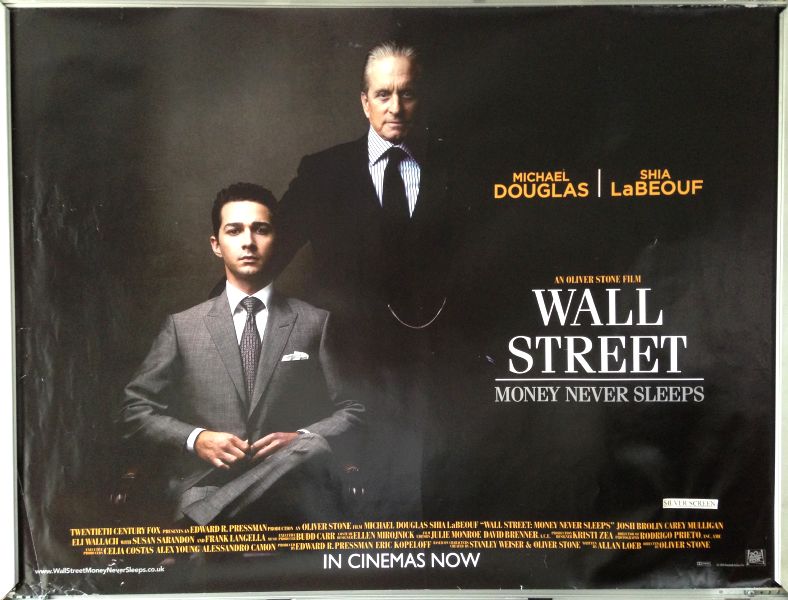 Cinema Poster: WALL STREET MONEY NEVER SLEEPS 2010 (Quad) Shia LaBeouf Cinema Poster: WALL STREET MONEY NEVER SLEEPS 2010 (Quad) Shia LaBeouf