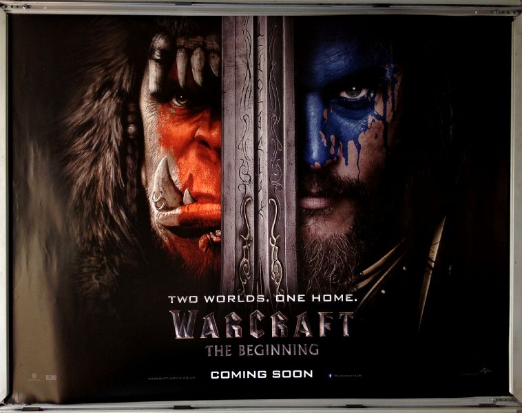 Cinema Poster: WARCRAFT THE BEGINNING 2016 (Advance Quad) Duncan Jones Dominic Cooper Cinema Poster: WARCRAFT THE BEGINNING 2016 (Advance Quad) Duncan Jones Dominic Cooper