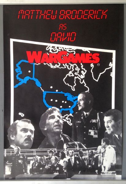 Cinema Poster: WAR GAMES 1983 (Matthew Broderick Double Crown) Ally Sheedy