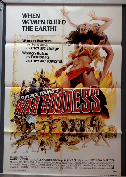 Cinema Poster: WAR GODDESS 1973 (One Sheet) Terence Young Sabine Sun