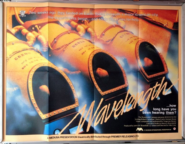 Cinema Poster: WAVELENGTH 1983 (Quad) Robert Carradine Cherie Currie