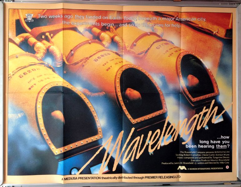 Cinema Poster: WAVELENGTH 1983 (Quad) Robert Carradine Cherie Currie Cinema Poster: WAVELENGTH 1983 (Quad) Robert Carradine Cherie Currie