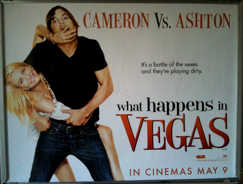 WHAT HAPPENS IN VEGAS: Main UK Quad Film Poster WHAT HAPPENS IN VEGAS: Main UK Quad Film Poster