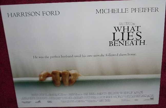 WHAT LIES BENEATH: Main UK Quad Film Poster WHAT LIES BENEATH: Main UK Quad Film Poster