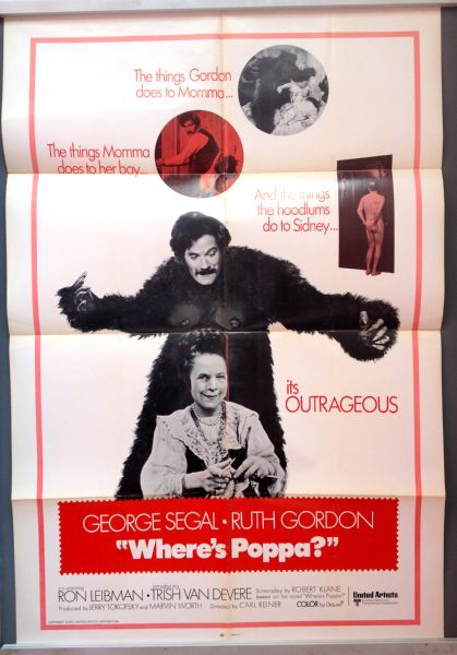 Cinema Poster:WHERE'S POPPA? 1970 (One Sheet) George Segal Ruth Gordon
