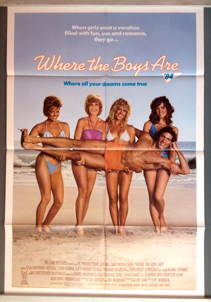 Cinema Poster: WHERE THE BOYS ARE 1984 (One Sheet) Lisa Hartman