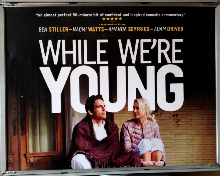 Cinema Poster: WHILE WE'RE YOUNG 2015 (Quad) Ben Stiller Naomi Watts Adam Driver Cinema Poster: WHILE WE'RE YOUNG 2015 (Quad) Ben Stiller Naomi Watts Adam Driver