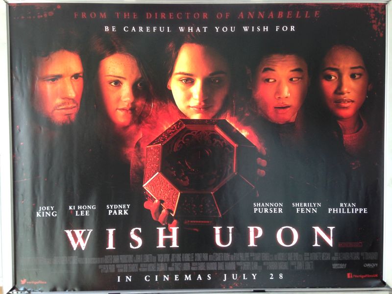 Cinema Poster: WISH UPON 2017 (Quad) Joey King Ryan Phillippe Ki Hong Lee